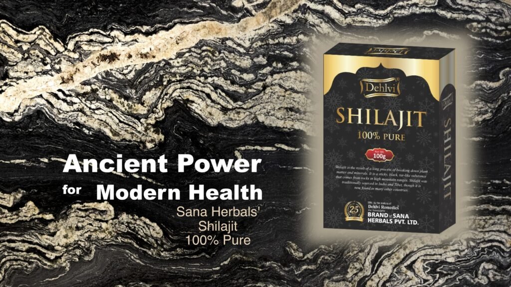 Sana Herbals Shilajit 100% Pure Banner