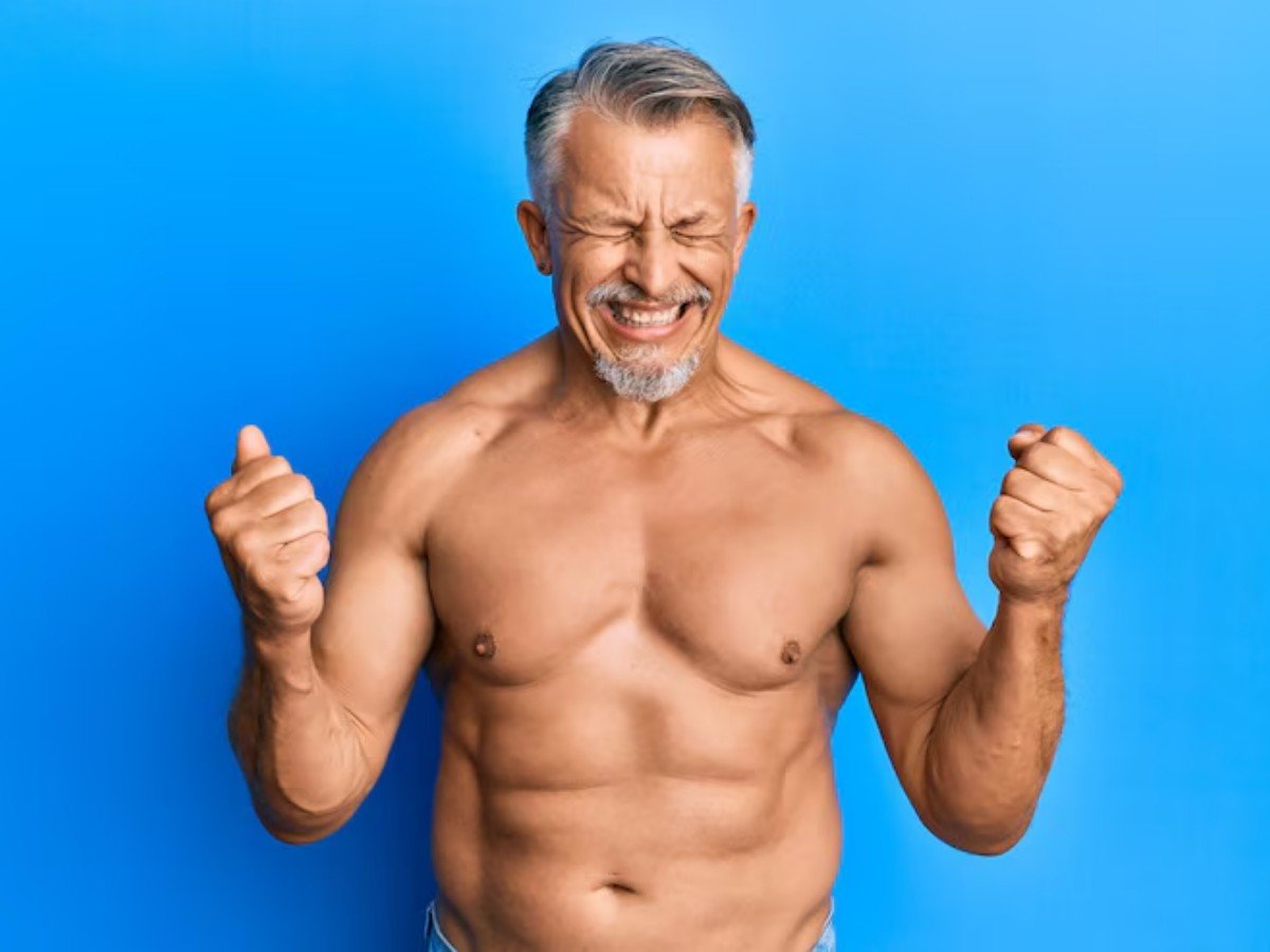 Image to show hormones in aged male