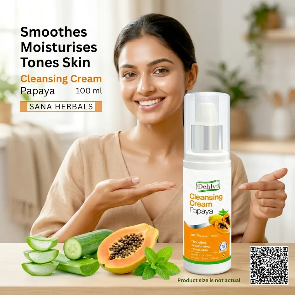 Sana Herbals Dehlvi Cleansing Cream Papaya