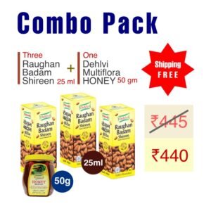 Raughan-e-Badam & Honey 3x25ml - offer - shipping free - summer sale