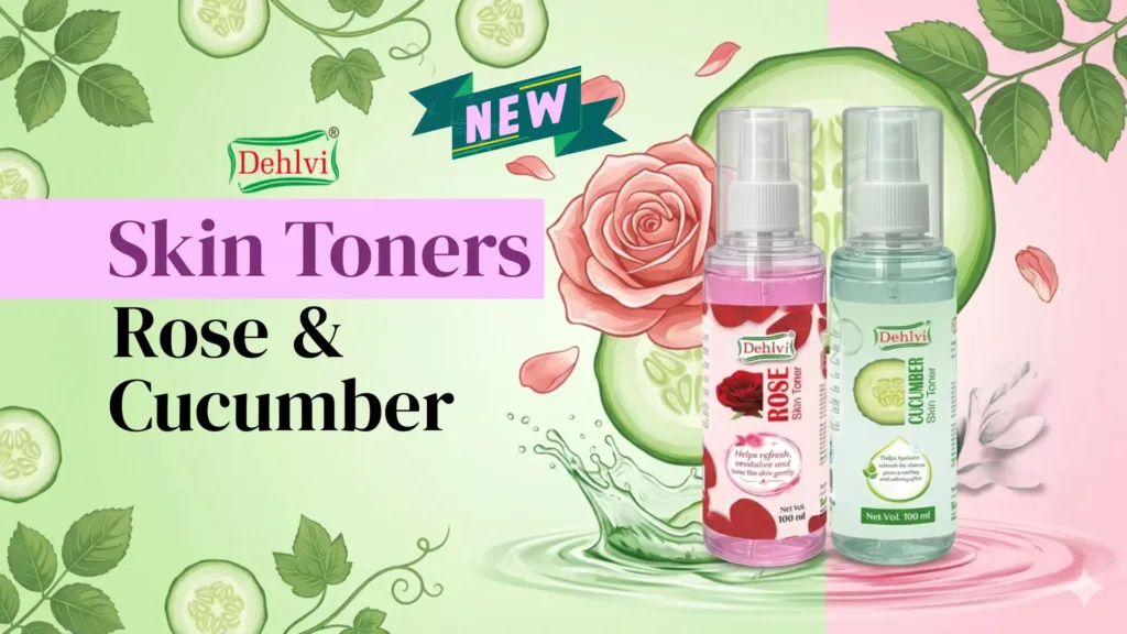 Rose and Cucumber skin toner by sana herbals branded as dehlvi remedies